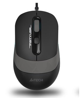 A4 TECH FM10-GRI FM10 Kablolu USB Optik 1600DPI Siyah Gri Mouse