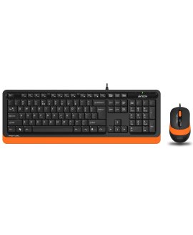 A4 TECH F1010-TURUNCU F1010 Kablolu Q TR Multimedya Klavye Mouse Set