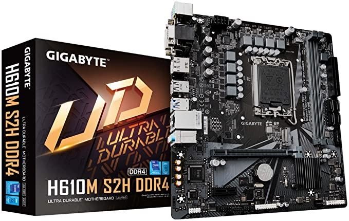 GIGABYTE H610M-S2H-DDR4 H610M-S2H DDR4 3200Mhz DVI HDMI ANAKART