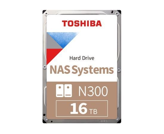 TOSHIBA HDWG31GUZSVA 3.5'' 16TB 7200 SATA3 512MB N300 7/24 NAS