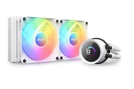 NZXT RL-KR240-W1 Kraken 240 Beyaz RGB AIO LCD Display 240mm Sıvı Soğutucu