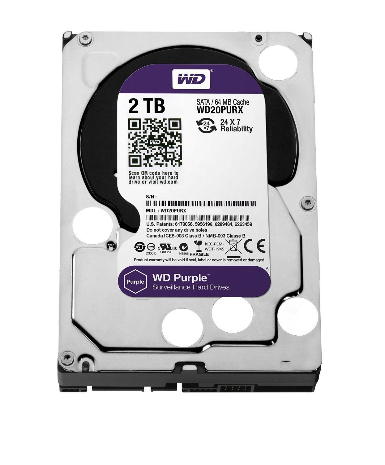 WD20PURX 2TB Sata 3.0 64MB 3.5