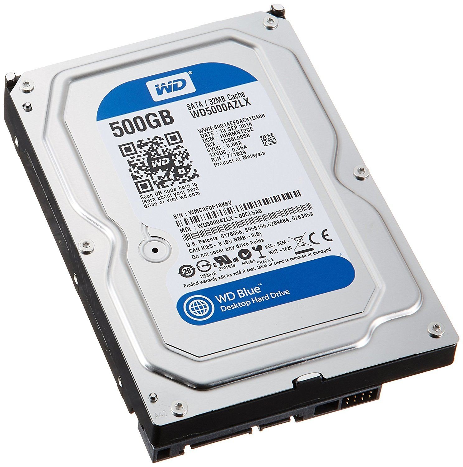 WD5000AZLX 500GB Sata 3.0 7200RPM 64MB 3.5'' Dahili Disk