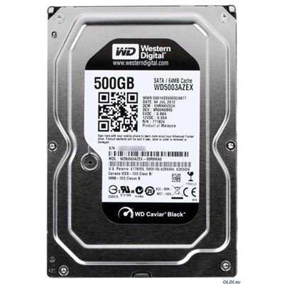 WD5003AZEX 500GB Sata 3.0 7200RPM 64MB Sata 3.0 3.5'' Dahili Disk