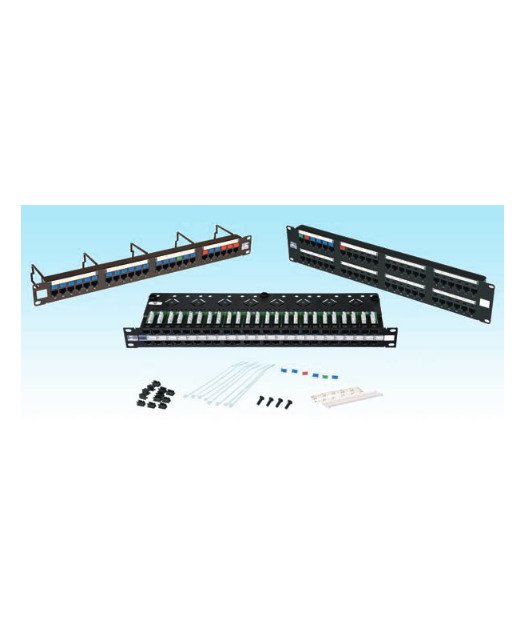 24 Port Cat5e UTP Patch Panel Dolu