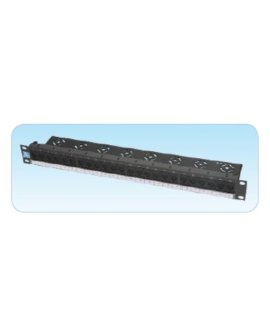 24 Port Cat6e UTP Patch Panel Dolu